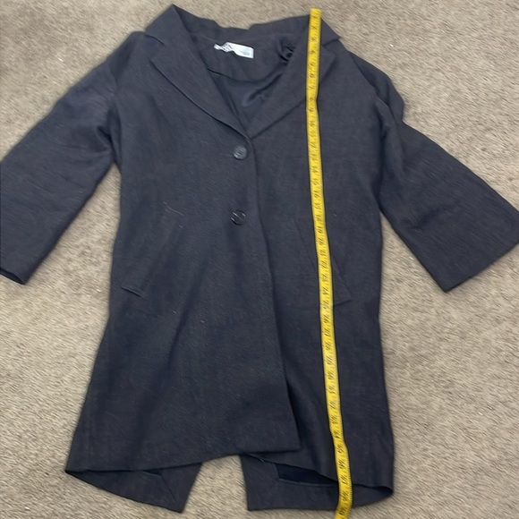 ZARA RUSTIC LINEN BLEND COAT - LIMITED EDITION - Picture 9 of 10